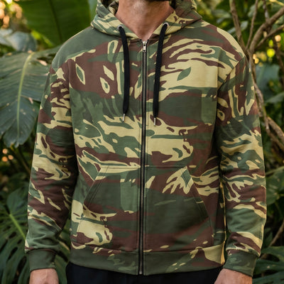 Rhodesian Brushstroke Zip Hoodie