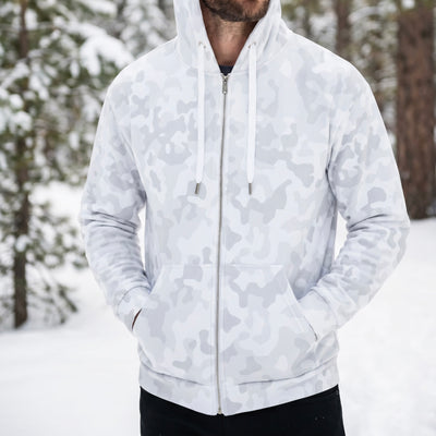 Winter Camo Zip Hoodie