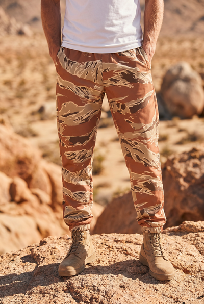 Desert Tiger Stripe Track Pants